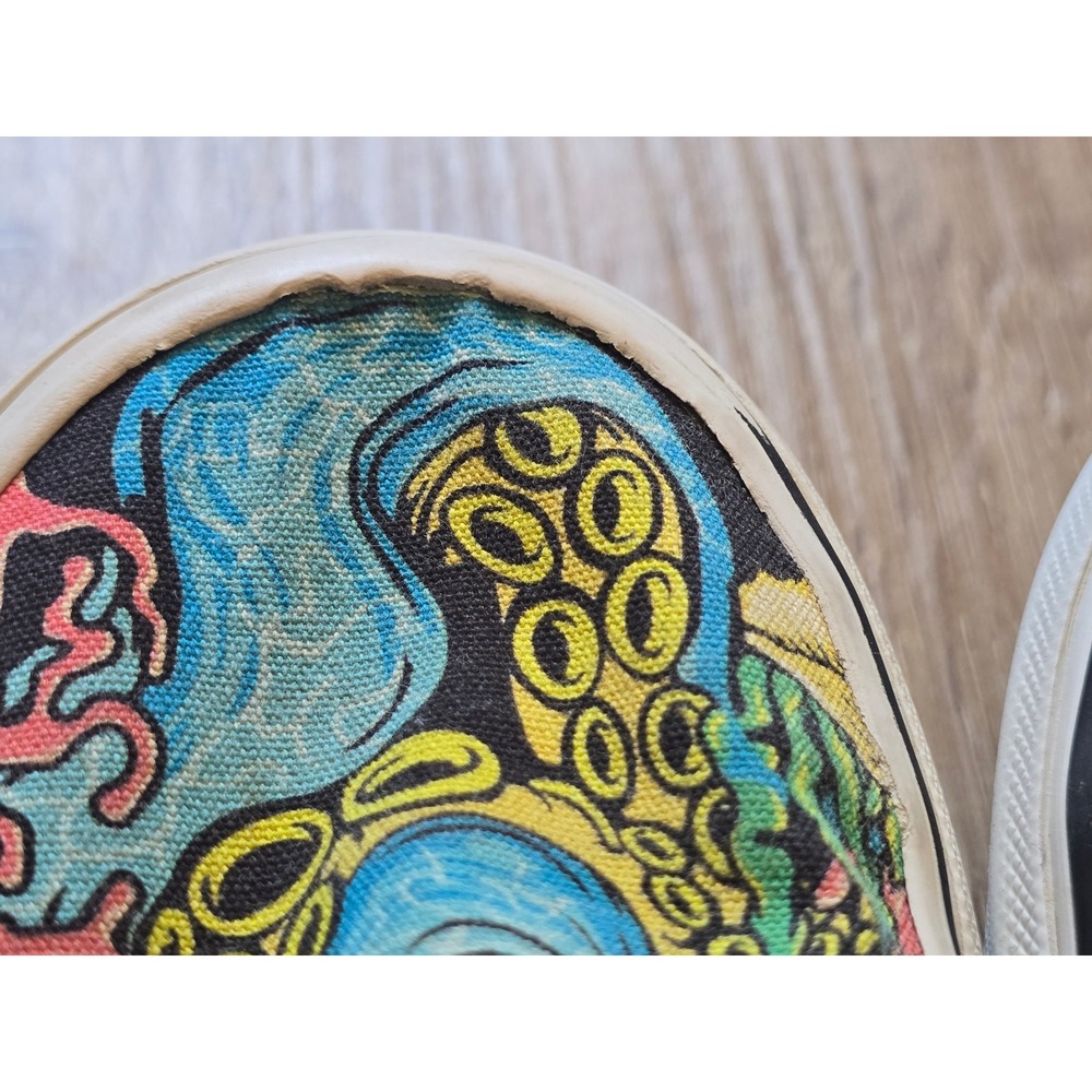 Vans Classic Slip On Coral Reef Octopus ocean Colorful Sneakers Mens 5 Wmn 6.5 - Picture 13 of 16